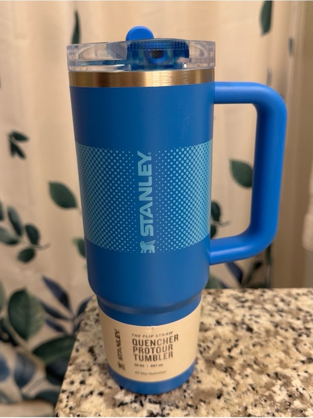 Stanley Blue Quencher ProTour Tumbler with Flip Straw